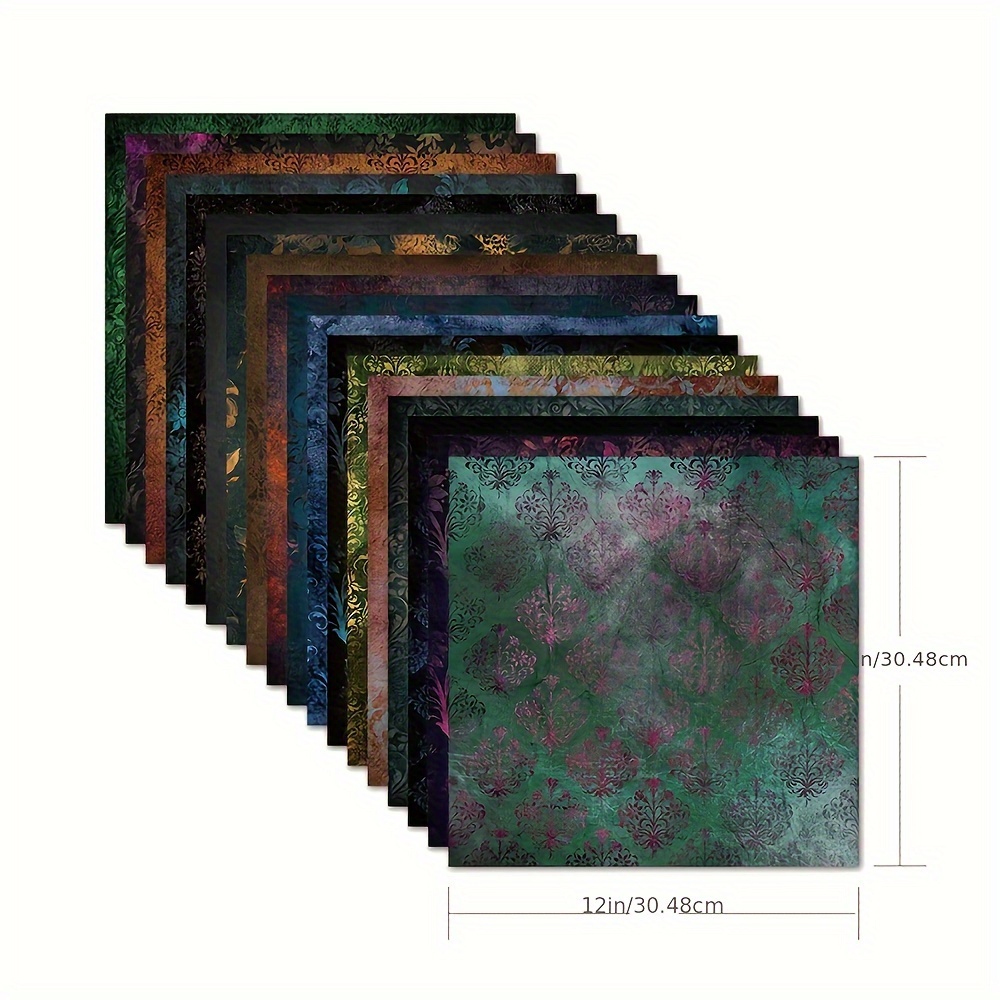 Image of Xinpocut Infusible Transfer Ink Sheets 18pcs/set, 4.5"x12" Or 12"x12" - Grunge Damask Sublimation Transfer Paper For Press, Transfer Ink Sheets For T-shirts Mug Tote Bags Works