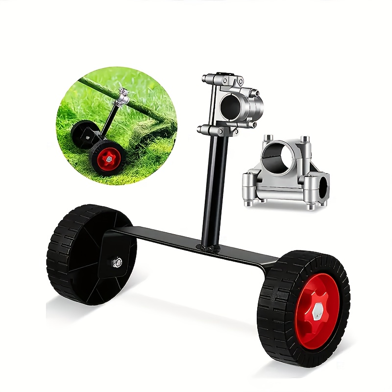 

Lawn Mower Support Wheels, 28mm Heavy-duty Plastic Wheels, With Metal Mounting Bracket, For And Electric Brush , And Pole Saw Trailers