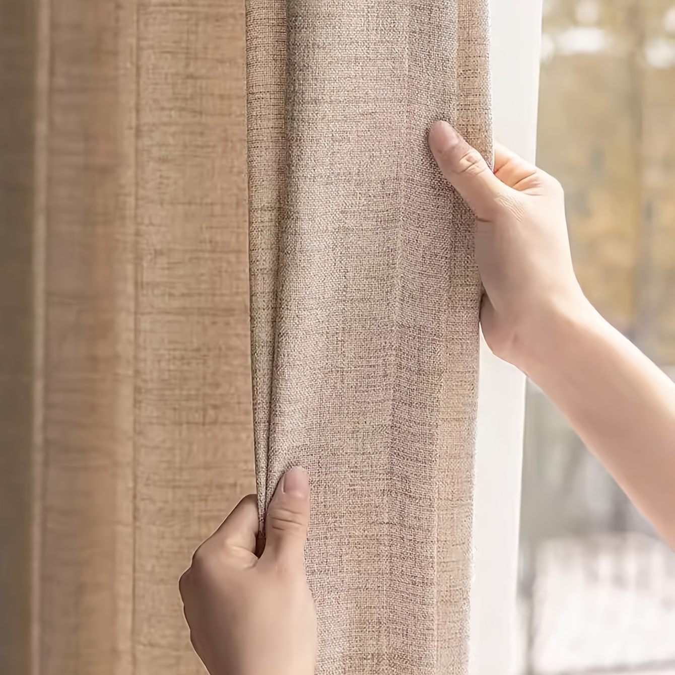 1pc Japan Style Thick Sheer Curtains For The Living Room Semi Tulle Curtain For Windows Solid Cortina Privacy Decor