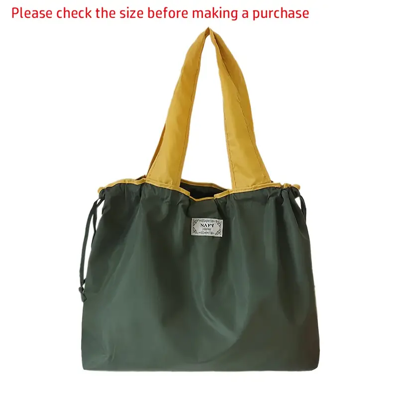 Borsa Pranzo Isolata Verde Con Borsa Posate - Pieghevole, Riutilizzabile - Foto 9