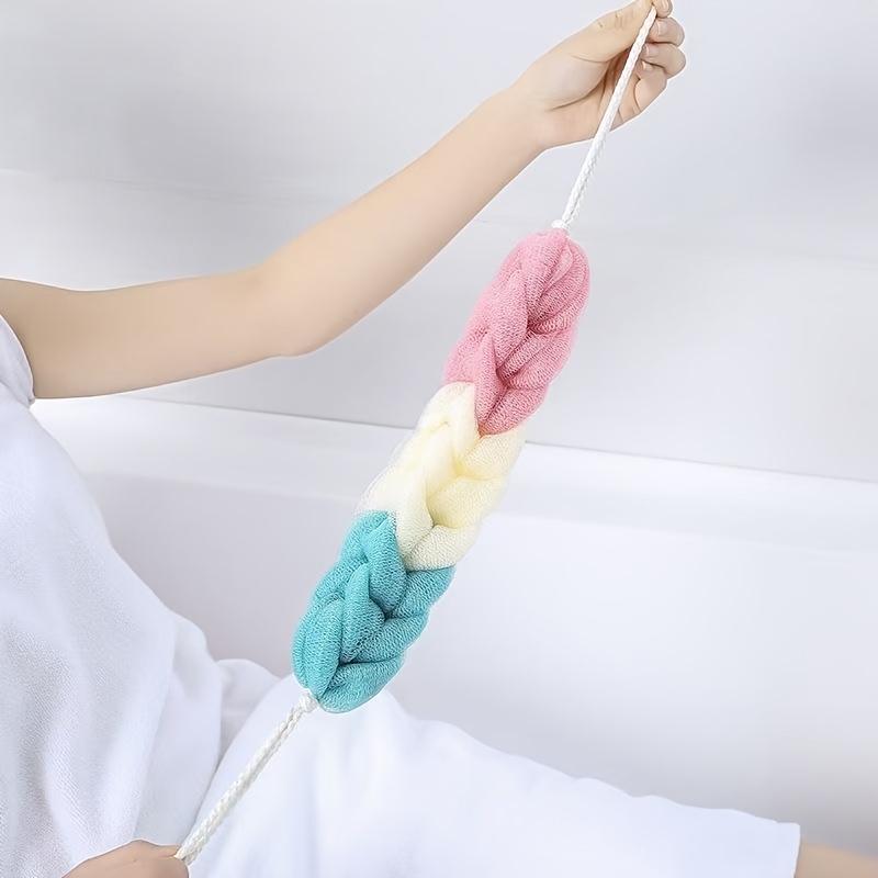 Large Bath Ball with Thickened Long Bath Strip and Free Hook