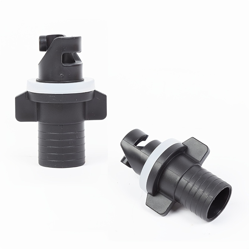 Image of 2pcs Air Valve Adapter For Inflatable Fishing Boats And Rubber Dinghies, Screw-on Air Valve Fitting, Kayak Valve Adapter Accessories