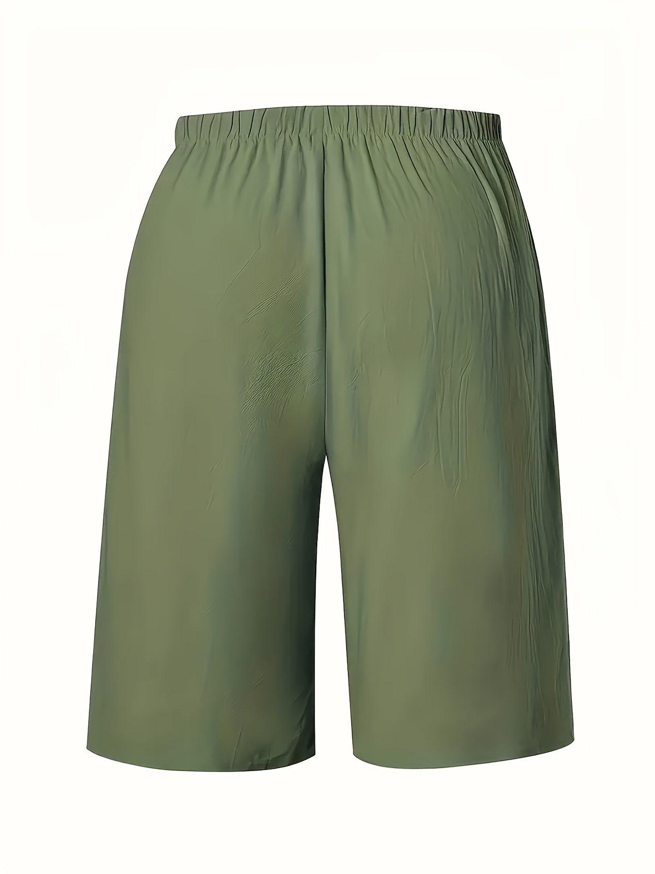4er-pack sommer neue damen freizeitshorts unifarben europäische version hohe taille kordelzug lockerer weit geschnittener gerader fünf- -hosen