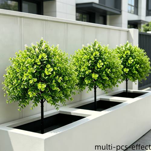 2pcs enormous simulated flower shrubs ground plug tree with support uv resistant mixed shrub flower combination suitable for summer autumn indoor outdoor decoration home decor scene