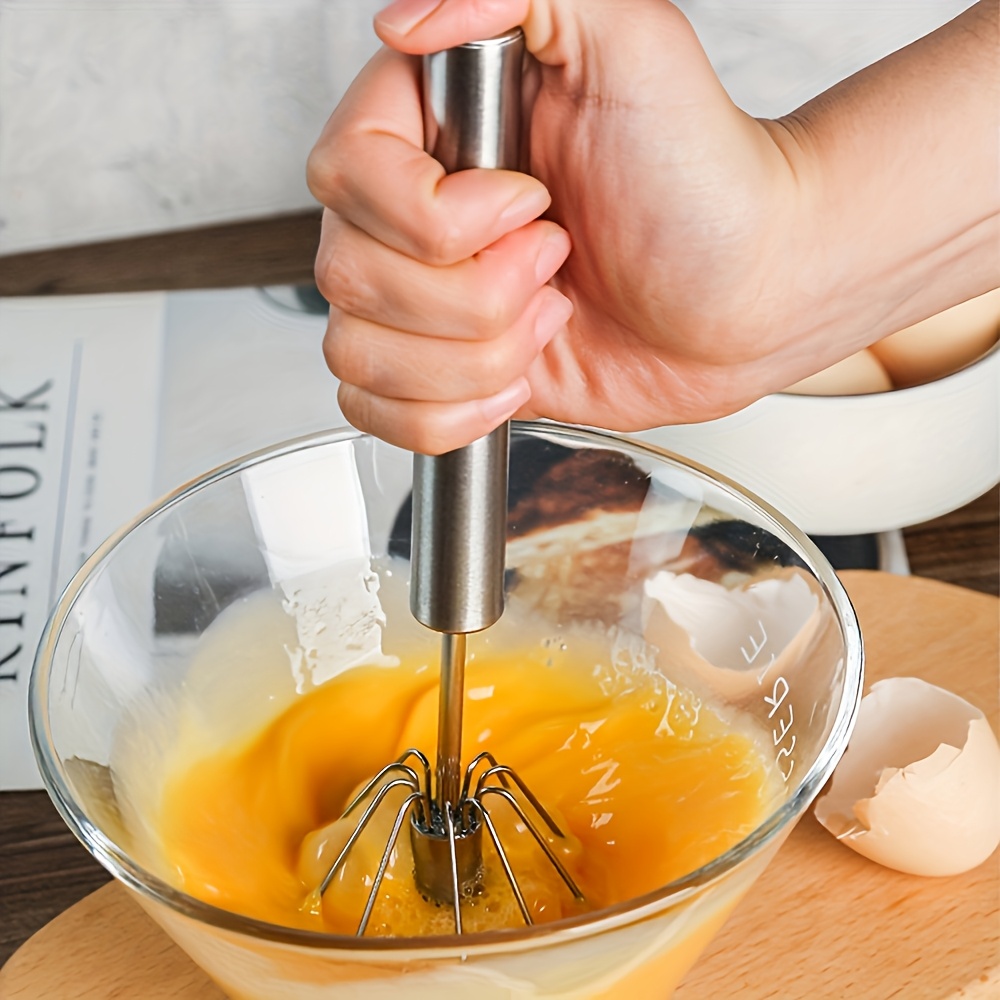 4-Speed Versatile Hand Mixer - Manual, Battery-Free Operation For Baking & Cooking