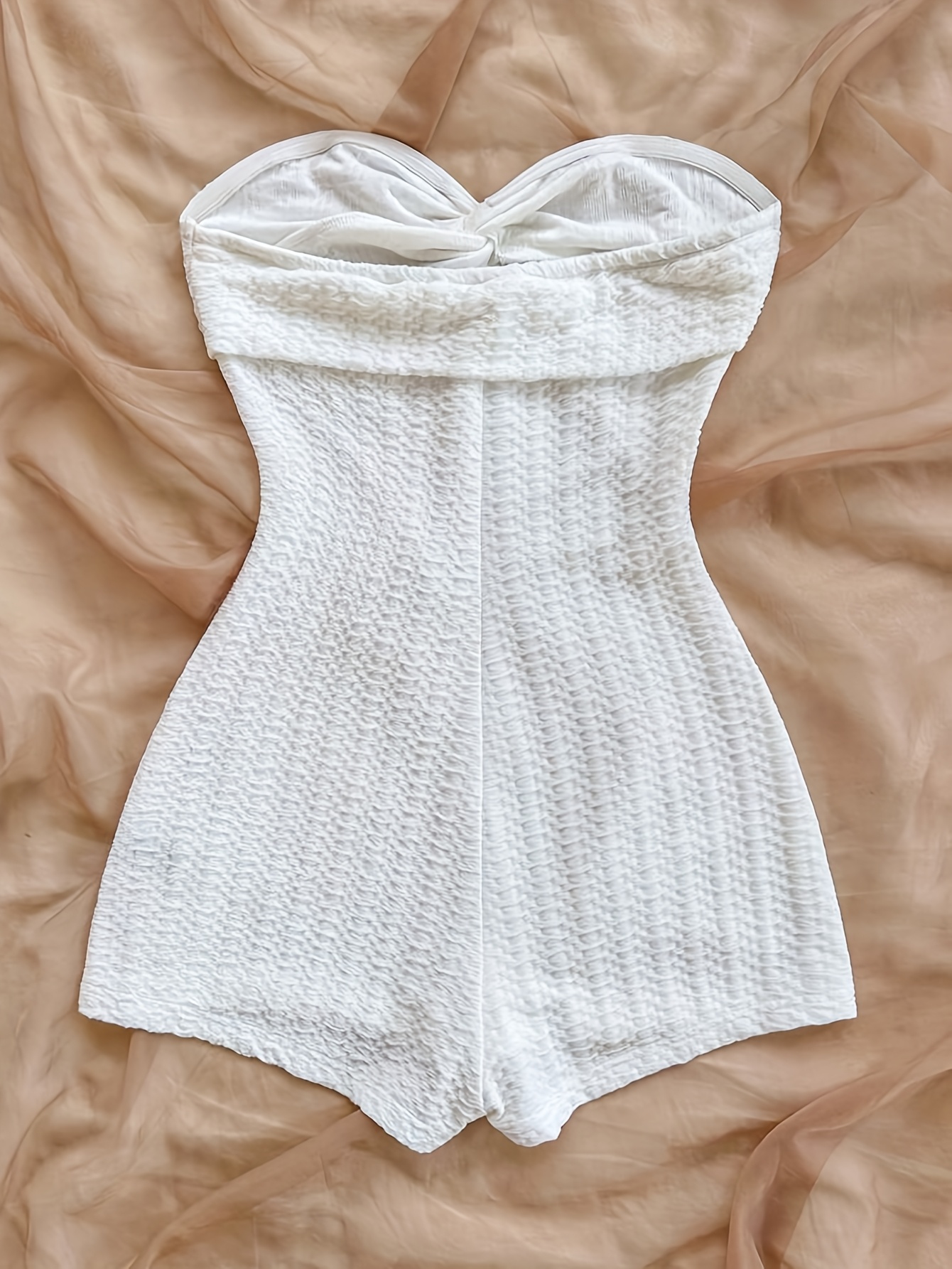 women's sexy strapless sleeveless jumpsuit solid color Temu Malaysia