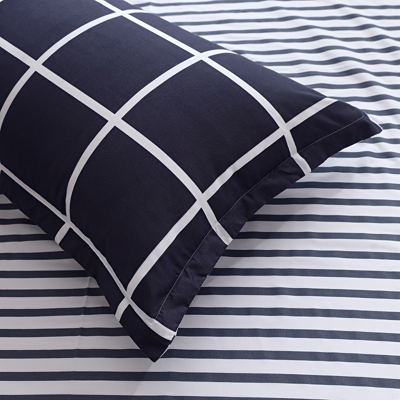 scandinavian style soft breathable nordic inspired geometric pillowcase stain resistant deep   for     bedroom   dorm decor details 4