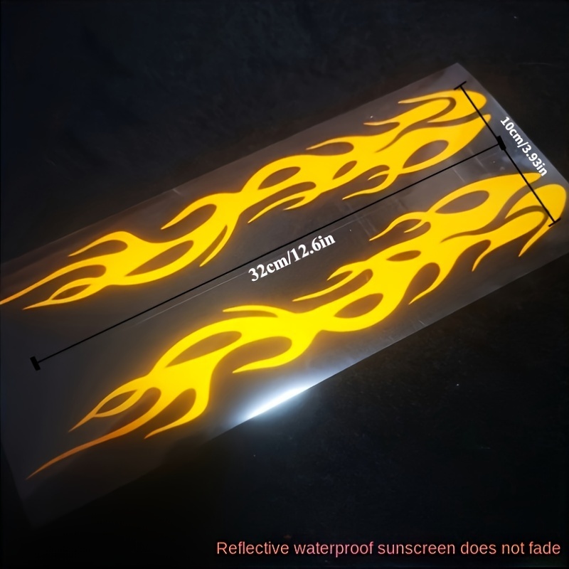 Flame Sticker, Strip, Car Sticker, Motorcycle Sticker, Electric Car Sticker