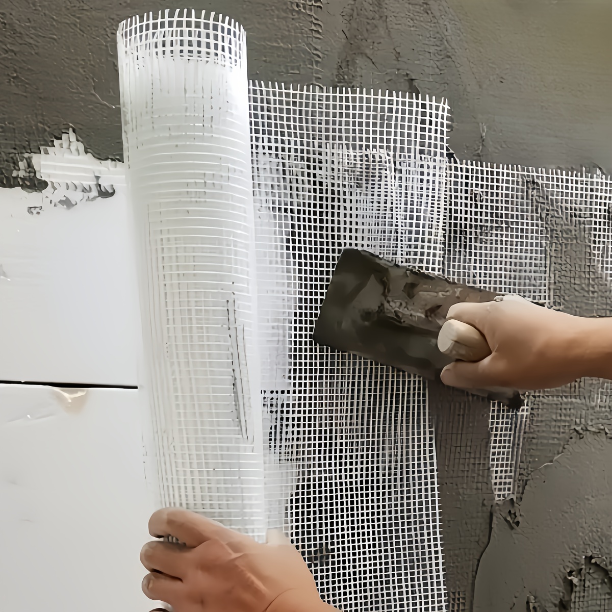 

1 Roll Fiberglass Mesh Tape For Wall Repair, Insulation & Plastering, Stone , Roof & Wall , , 39.3 X 196.8 Inches