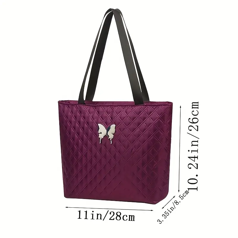 stylish womens tote bag commuting featuring a trendy shoulder design details 1