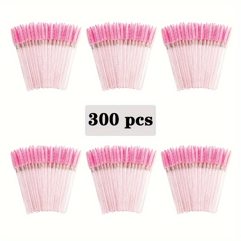 TEMU 100pz/300pz Pennello Mascara Monouso, Pennello Ciglia in , Spazzola Spoolie Adatta per Estensione Ciglia Mascara Sopracciglia, Applicatore