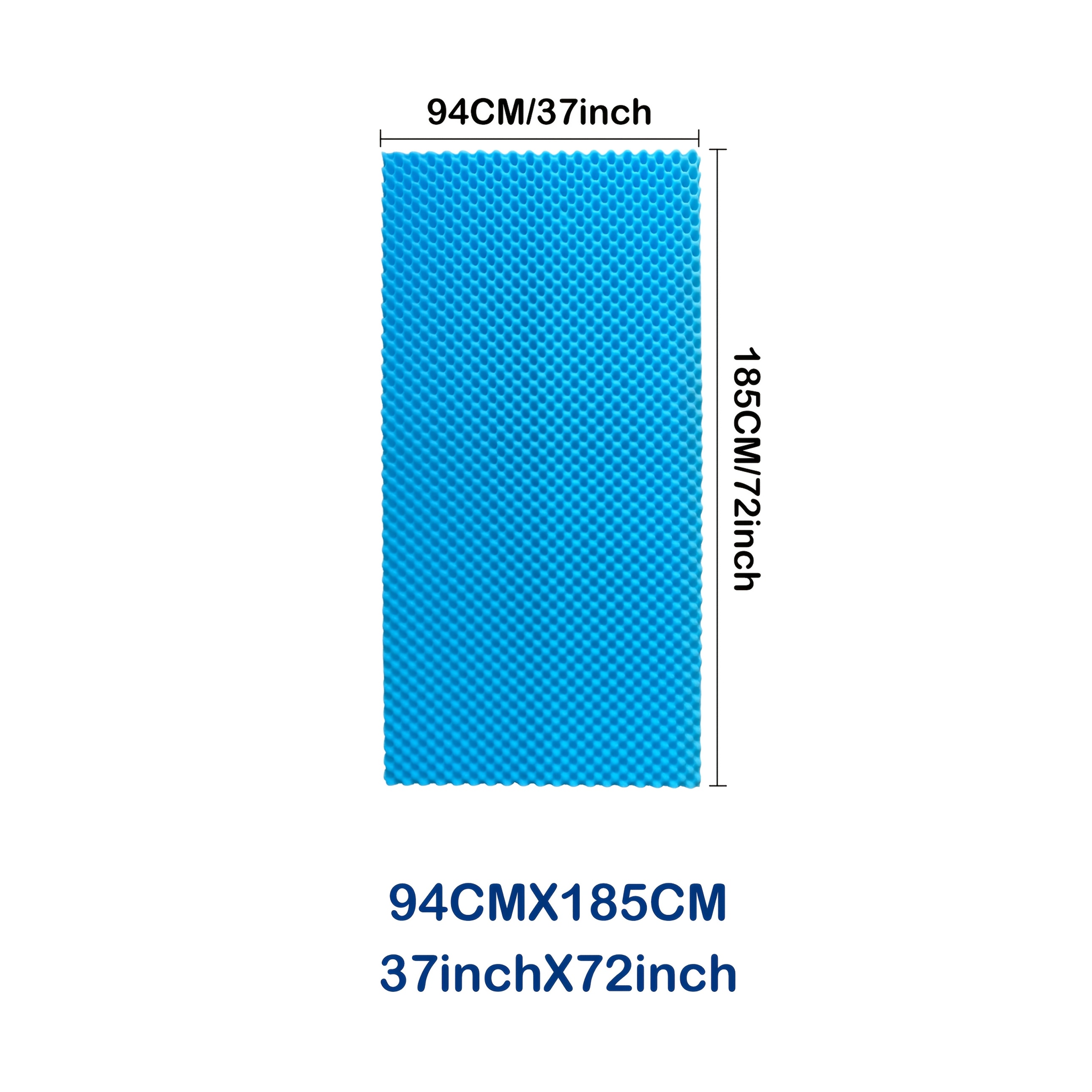 Image of Foam Mattress - Slow Rebound Foam Cushion For Comfortable Lumbar Support, Ideal For Bedrooms, Guest Rooms, Hotel, Dorms - Machine Washable For