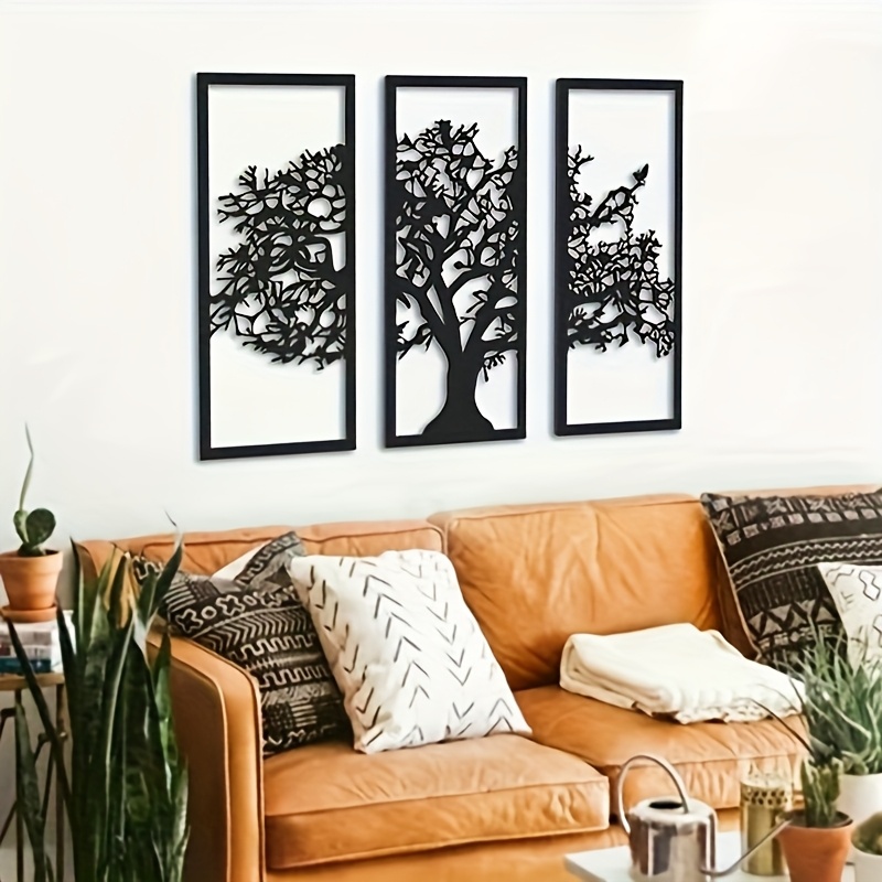 3 teiliges metall wandkunst großen lebensbaum metall baum