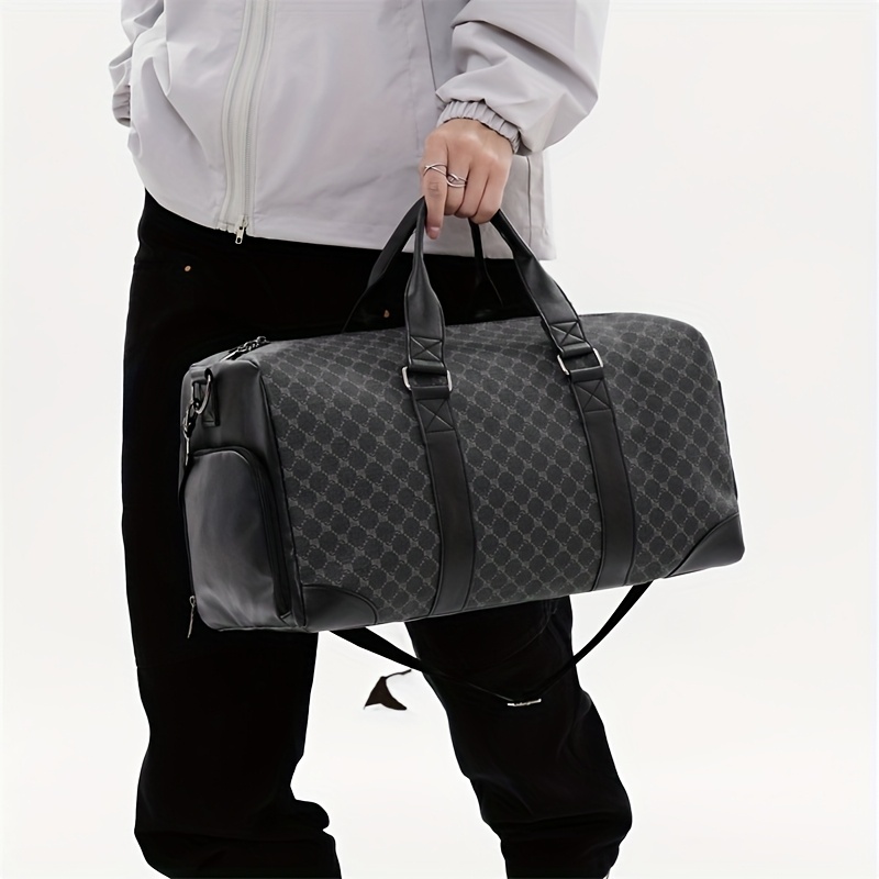 Sporttasche Im Leopardenmuster – Faltbar, 45x23x23 Cm, Mit Schuhfach & Verstellbarem Gurt, Für Fitness & Reise