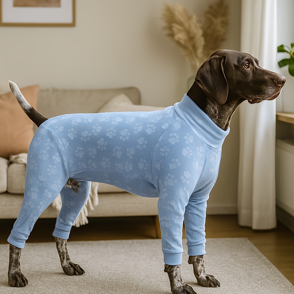 TEMU Cute And Interesting Prints Dog Pajamas For Large Dog Onesies-comfy Homewear Pet Jumpsuit Suitable For Labradors And Golden Retriever