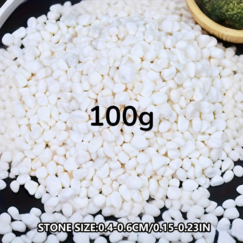 Image of Home Decor White Filler Stones - Suitable For Aquariums, Gardening & Outdoor Decoration, Garden, And Holiday Ornaments