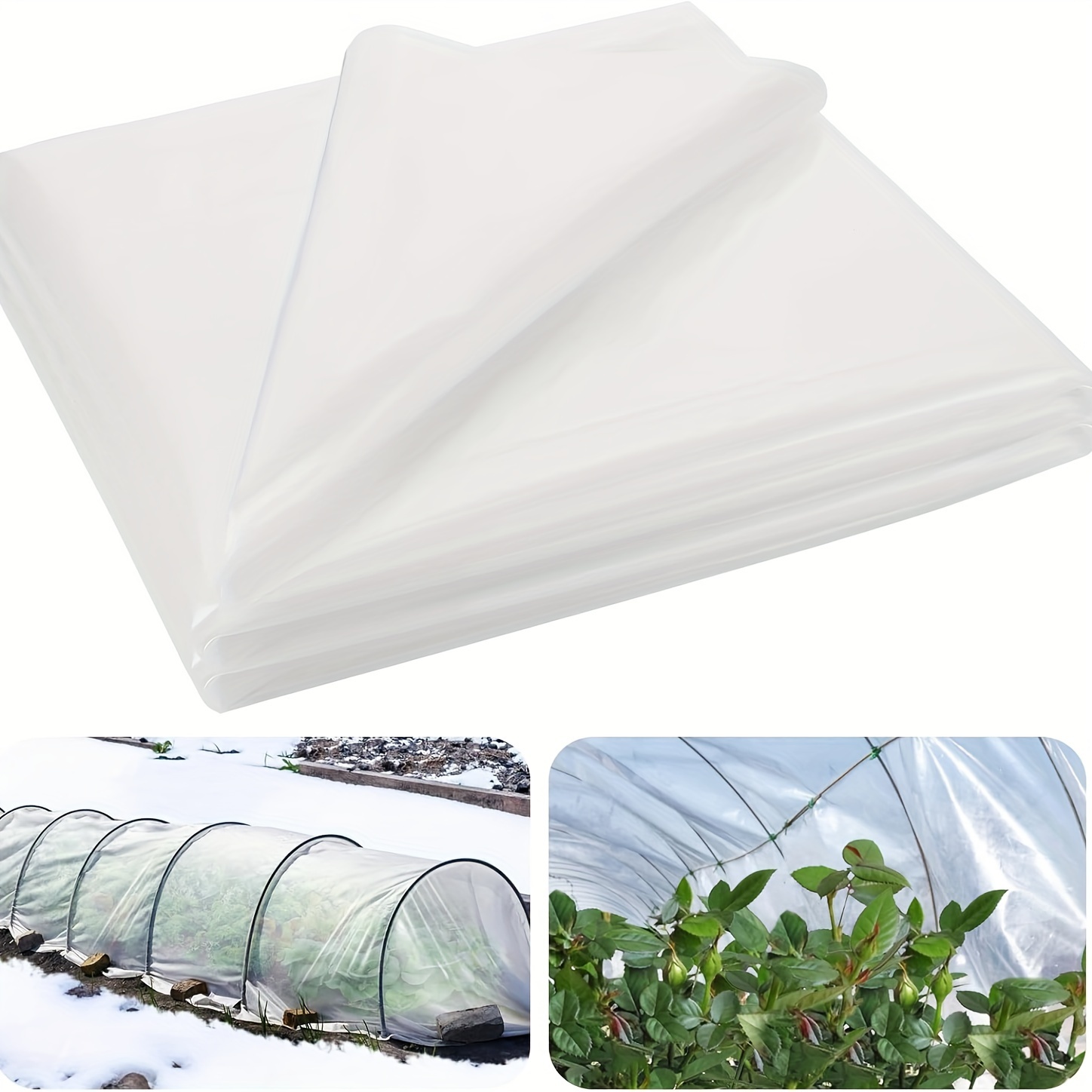 

1pc Frost Protection Plant Cover - Polypropylene Freeze Blanket For Garden, Outdoor Cold Weather For Vegetables & Flowers, White - Ideal For Greenhouse, Lawn Care & Gardening Supplies