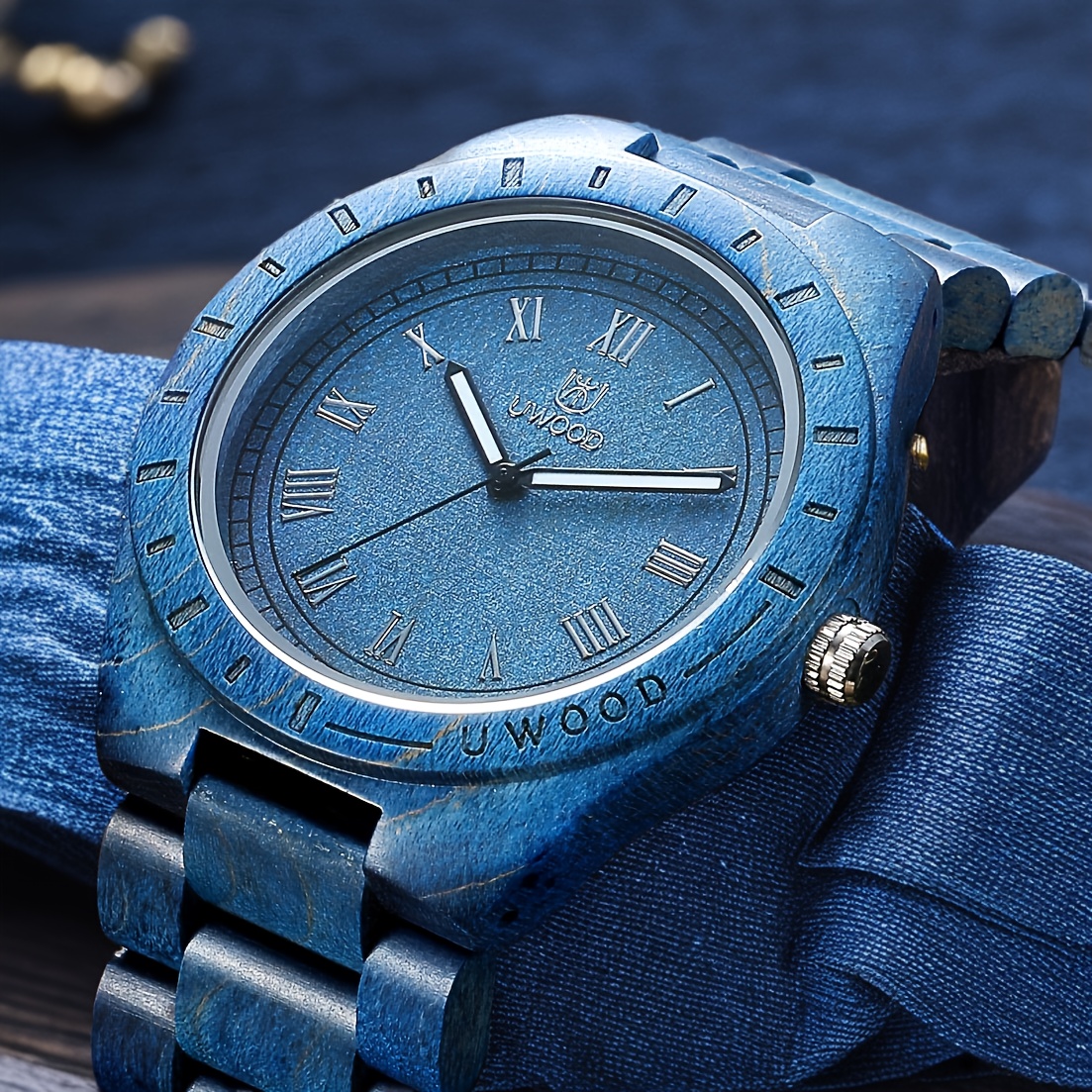 Woodwelt Rustic Woodwelt Wooden Watch NEW BATTERY 2025