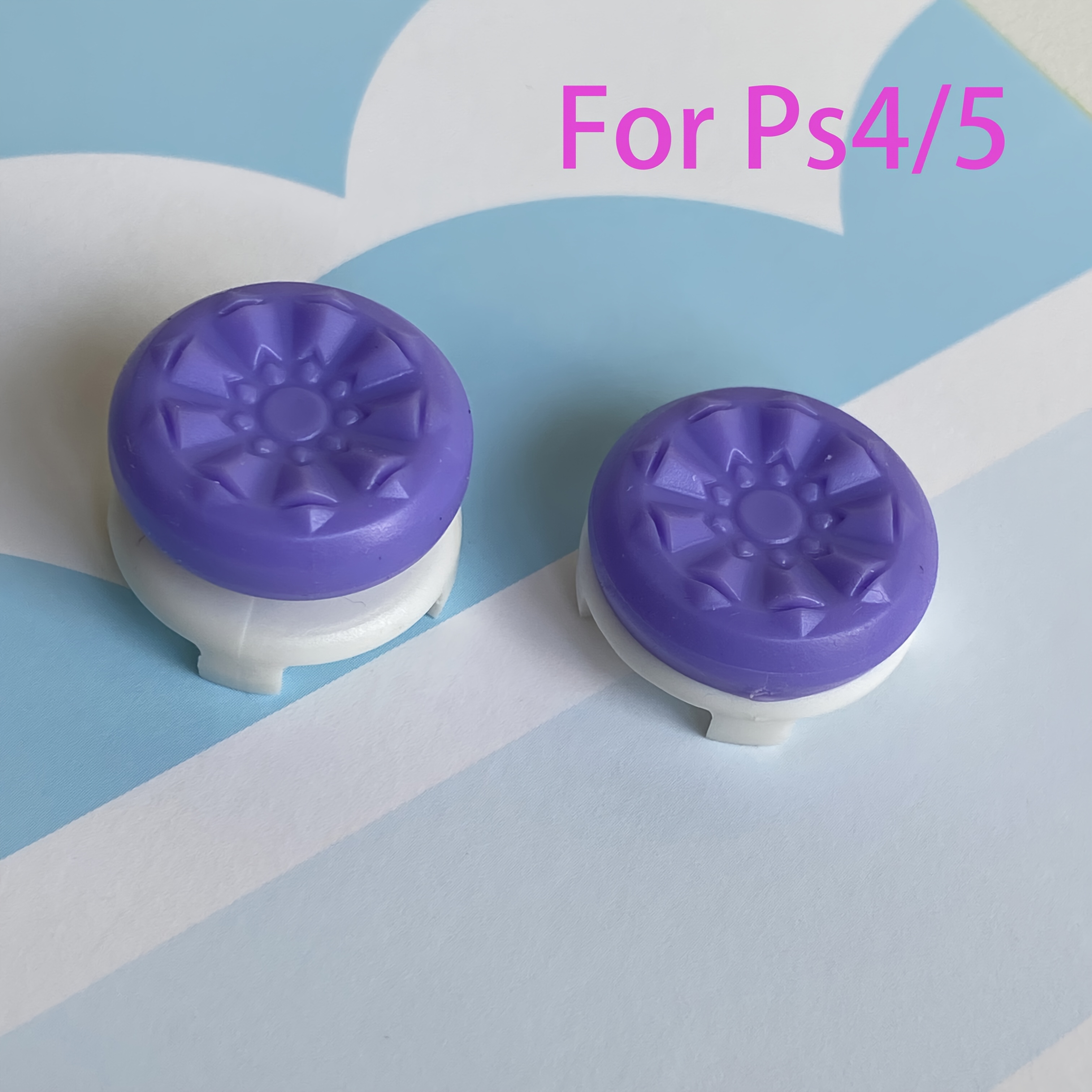 TEMU Precision Thumb Grip Caps For Ps4 & Ps5 Controllers - Reusable, Console Gaming Gear, Gaming Accessories, Comfortable Hold, , , Highquality Grip,