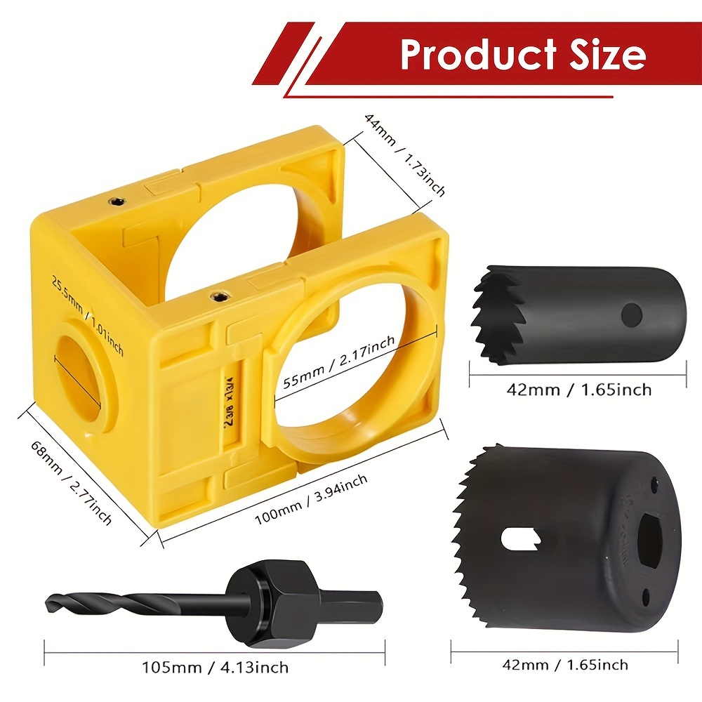Door Lock Installation Kit with Hammering Door Clamp