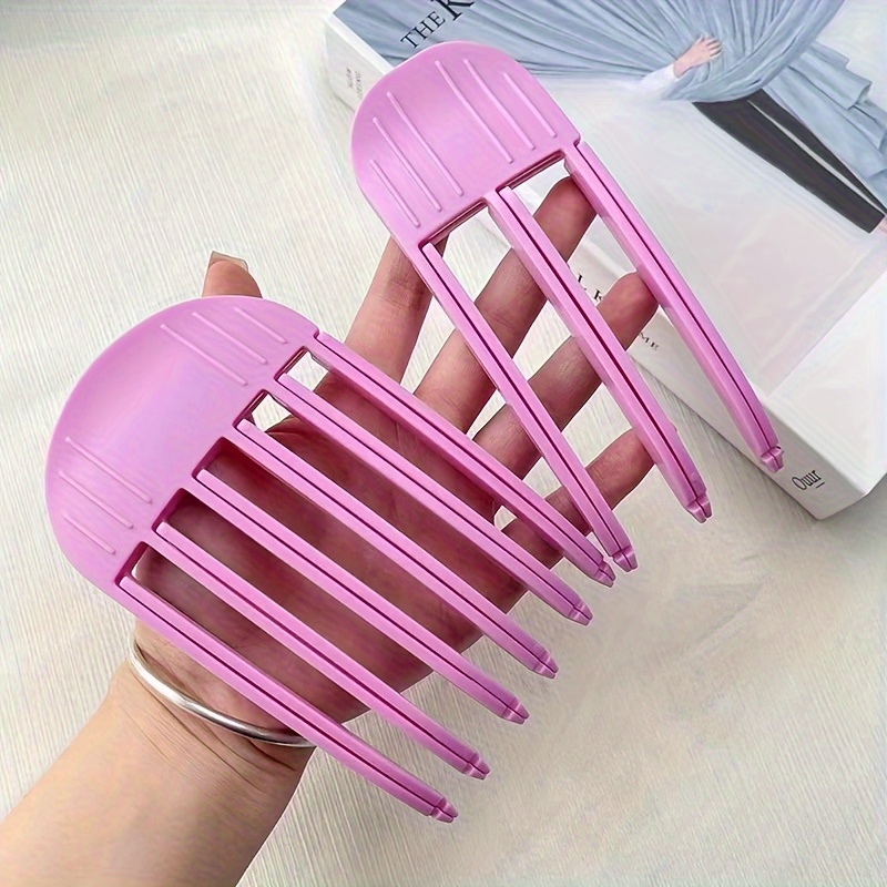 

Volumizing Hair Root Clips - 3 & 6 Teeth Combs For Fluffy Styles, Easy-to-use Lazy Hairdressing Tool, Abs Plastic