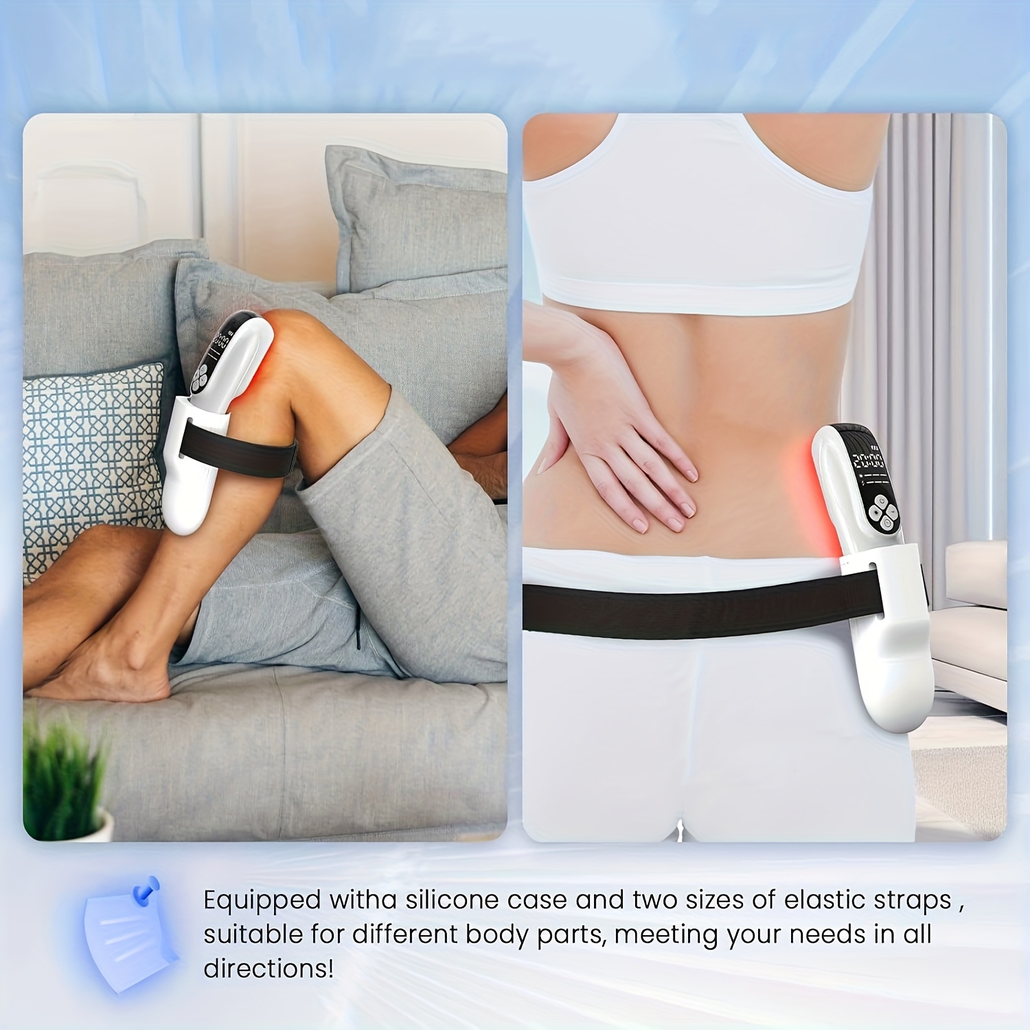 Upgrade Cold Laser Relax Device, 2-in-1 Laser Relax Device (4x808nm +12X650nm), Red LED Laser Light Relax for Deep Tissue, Joint And Muscle Care