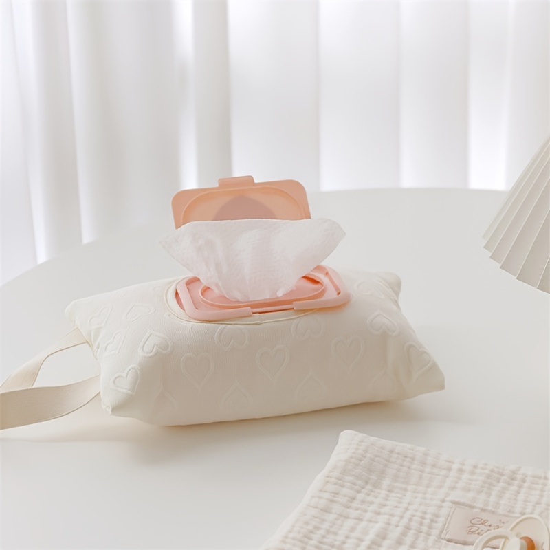 large capacity heart shaped travel tissue holder portable   for diaper and wipe storage ideal for   details 8