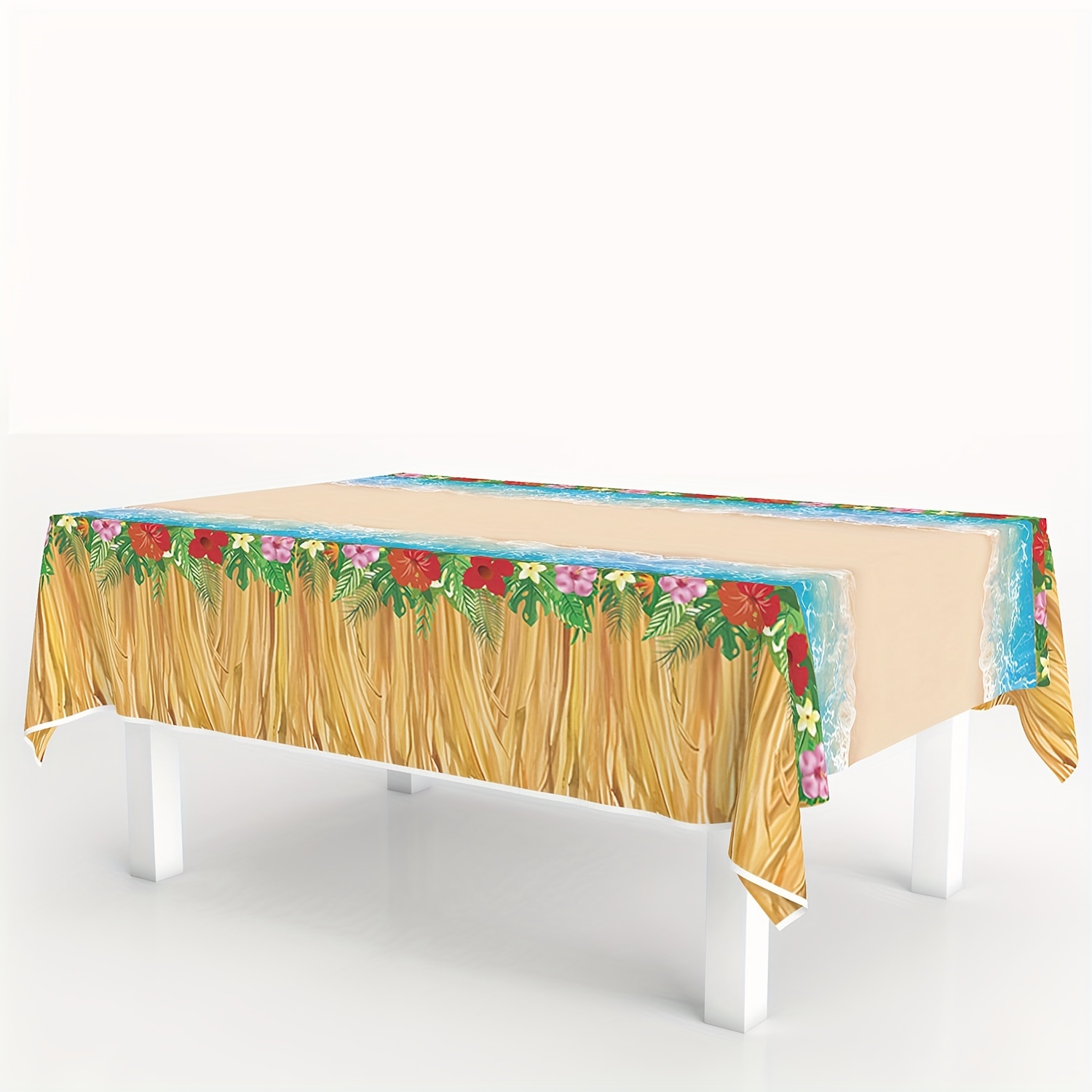 

Hawaiian Tablecloth - Disposable Pe, For & Summer