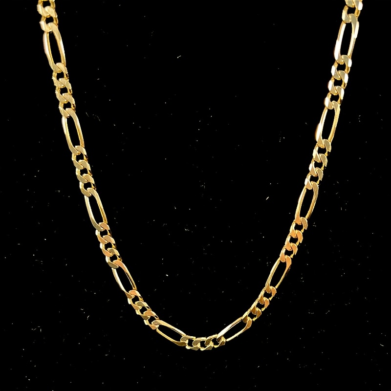 Unisex Punk Style 316 Stainless Steel Figaro Chain Necklace
