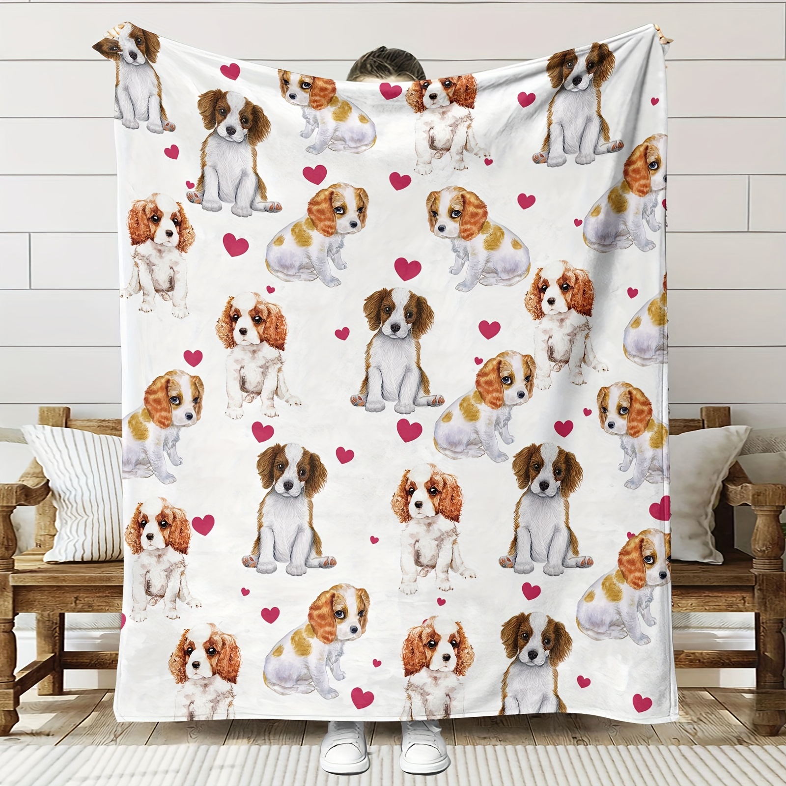 

Dog Blanket - , And , , 100% Polyester, Knitted, Tear For Sofa, Bed, , Camping, - For And Christmas