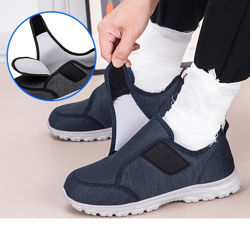 Men's Athletic Walking Shoes, Breathable Fabric & Adjustable Design