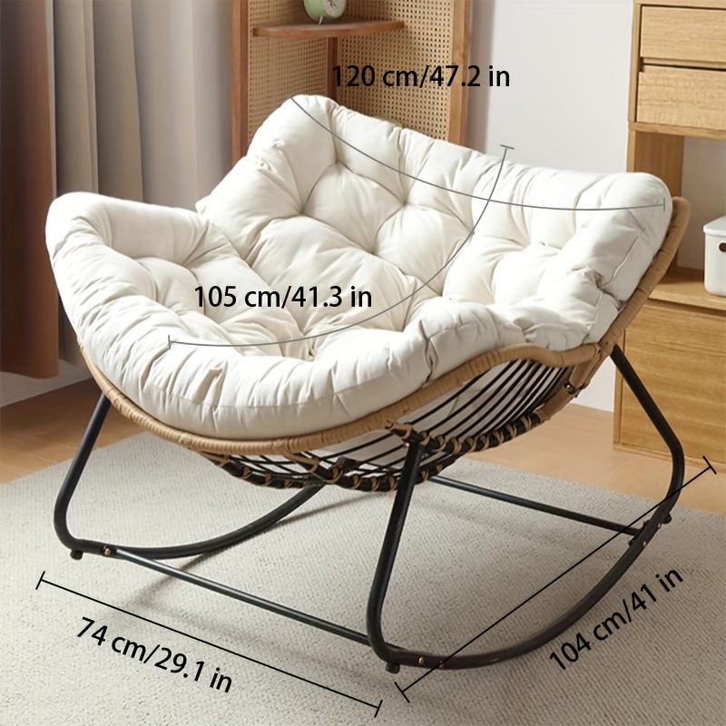 rocking chair upholstered glider rocking chair modern cozy recliner chair rocking accent chair for living room outdoor porch