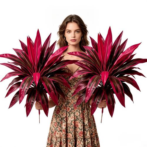 high end artificial red plant beautiful leaf design holiday gifts indoor outdoor decoration suitable for home office garden porch indoor outdoor plants beautiful leaves artificial greenery plants for