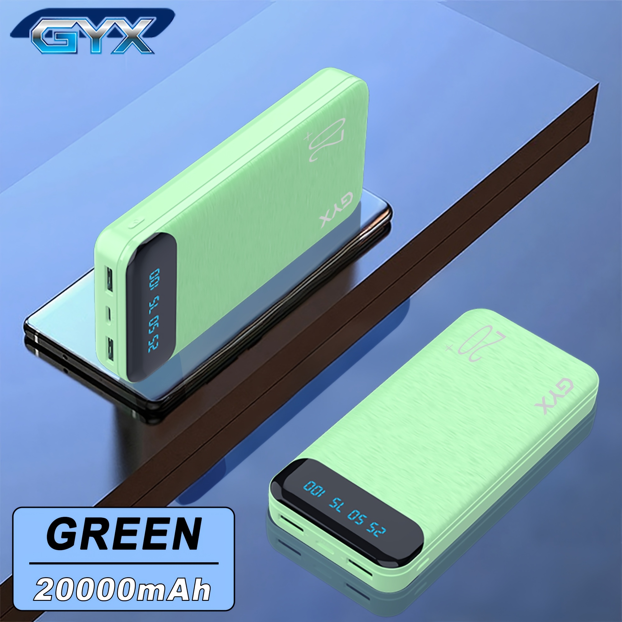Gyx Power Bank 20000/10000mah 22.5w Max Portable Charger, 3 Outputs 2 External Phone Powerbank, 5v/3a Fast Charging Travel Charger For Iphone Ipad Lg