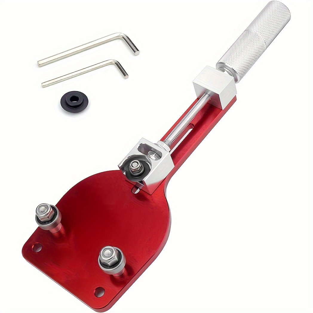 Image of 1 Set For 77750 Oil Filter Cutter 2-3/8''-5'' Cutting Range Oil Filter Cutting Tool With A Cutting Blade Can Opener For Car Airplane Lawnmower Motorcycle Filter Use, Aluminum Alloy, Red
