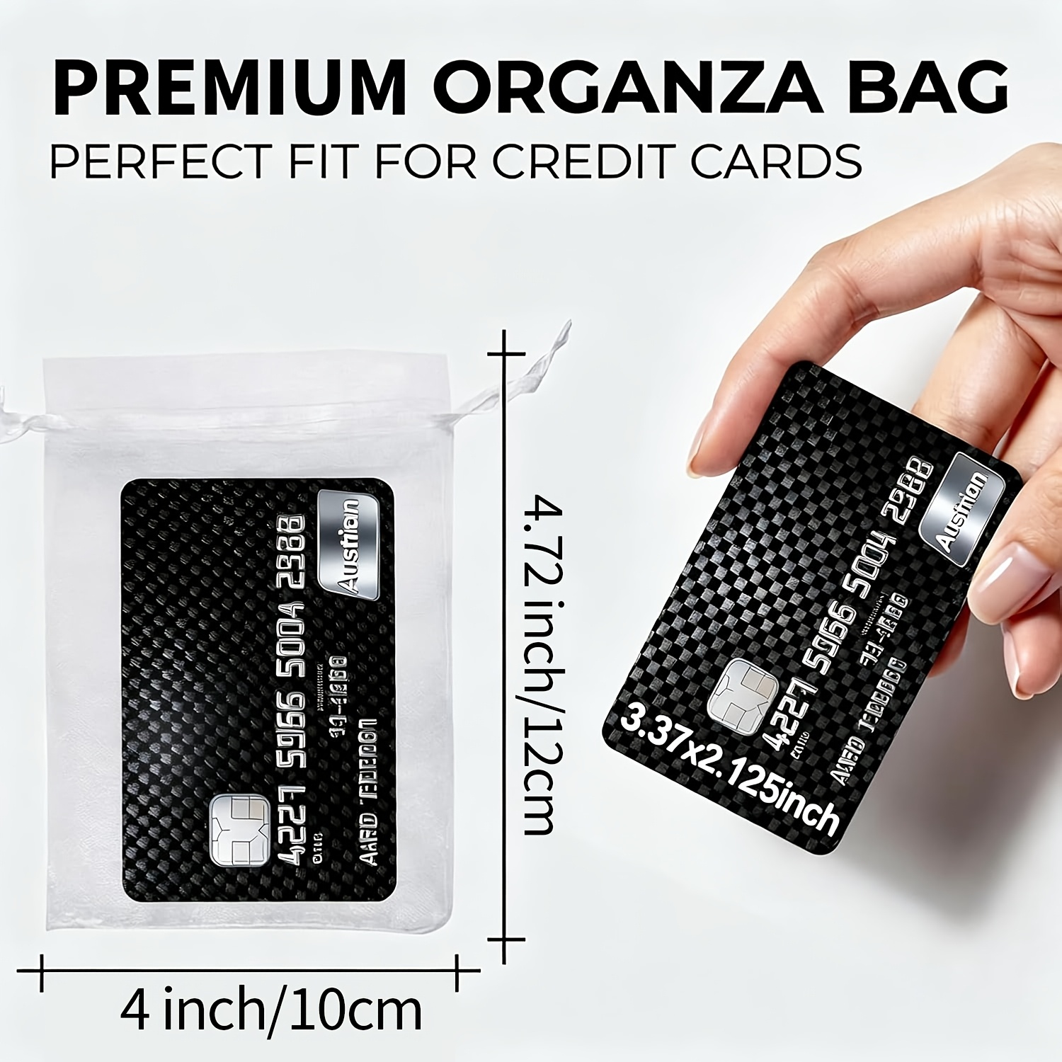 TEMU Regalo para Ella/Él, Paquete de 50 Bolsas de Organza de Malla Blanca con Cordón y Cinta - Bolsas de Regalo Multifuncionales para Recuerdos de