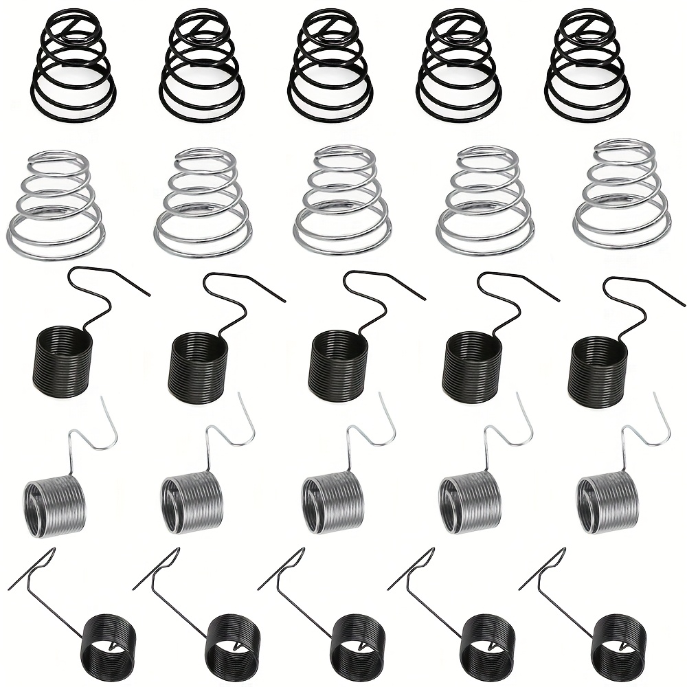 

5pcs Ressort de tension pour machine à coudre industrielle, compatible avec les modèles Singer, Brother, Juki, Noir et Argent, pour la tension du fil de à coudre