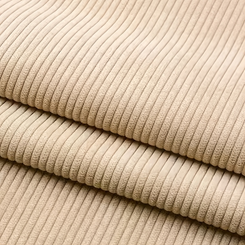 Of Denim Fabric, Velvet Striped Fabric, Solid Color Pants Sofa, Handmade Fabric, Polyester Fiber (polyester) 55.00%, Spandex 45.00%