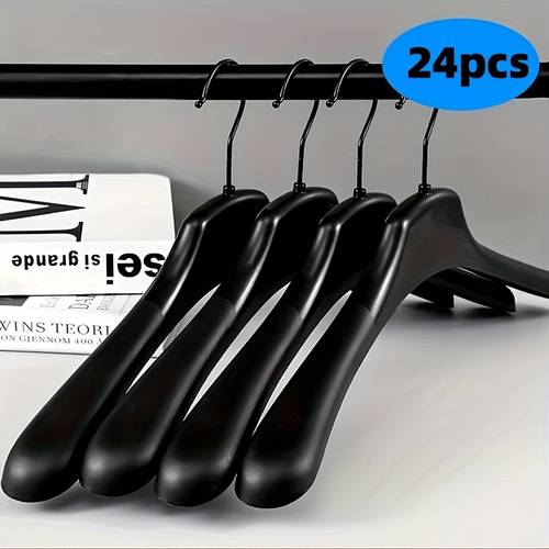 durable plastic hangers 24 wide shouldered black plastic hangers light and durable can store shirts and sweaters smooth matte surface and can organize clothes fashion hangers durable plastic shirt