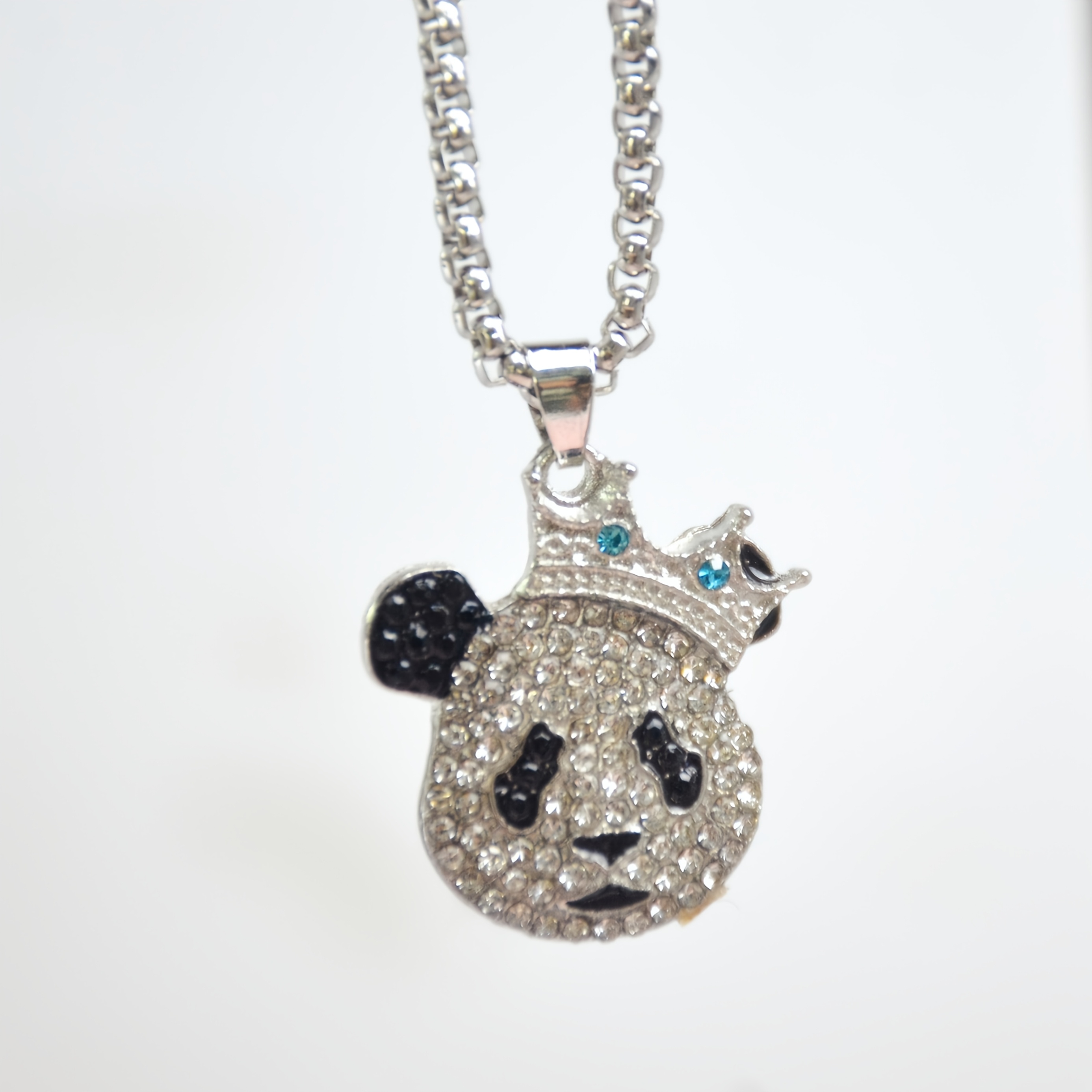 TEMU 1pc Creative Fashion Panda Pendant Necklace Valentine's Day Festival Party Birthday Gift Anniversary Jewelry