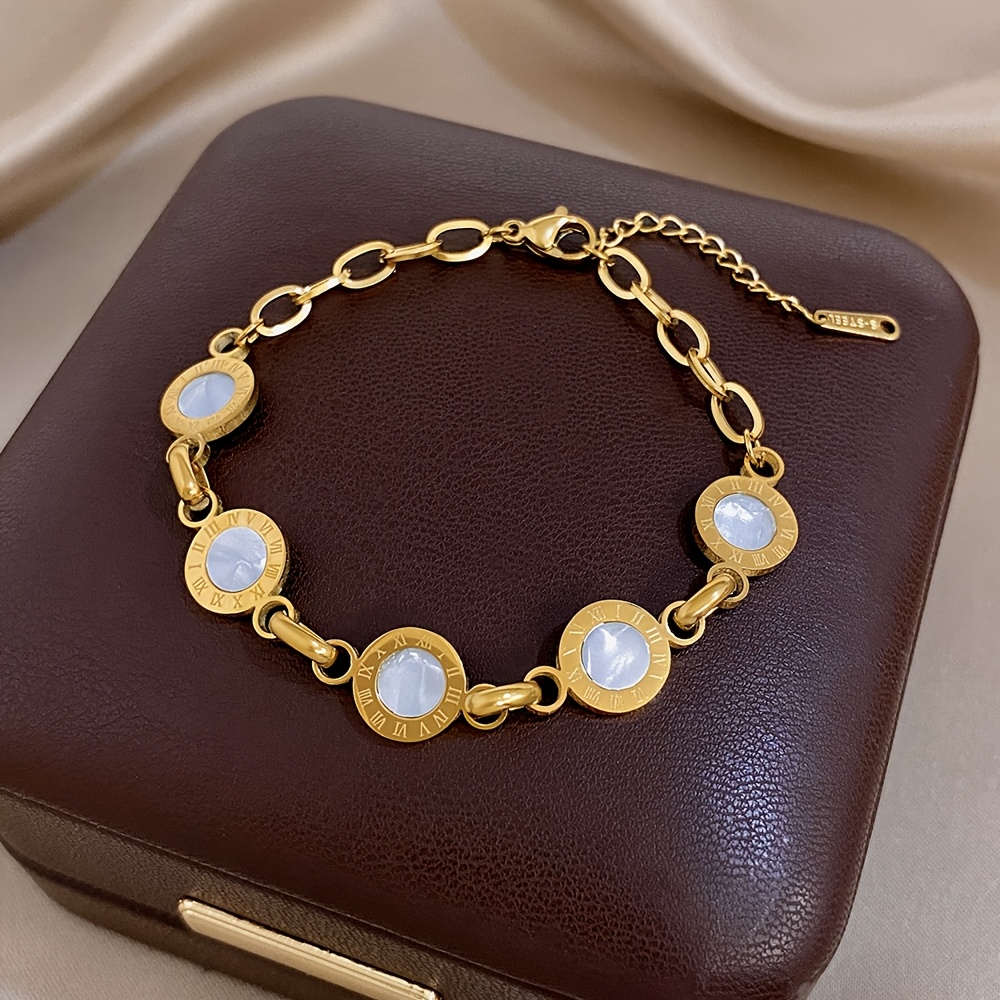 Unisex Retro Charm Adjustable Bracelet with Imitation Stone Beads