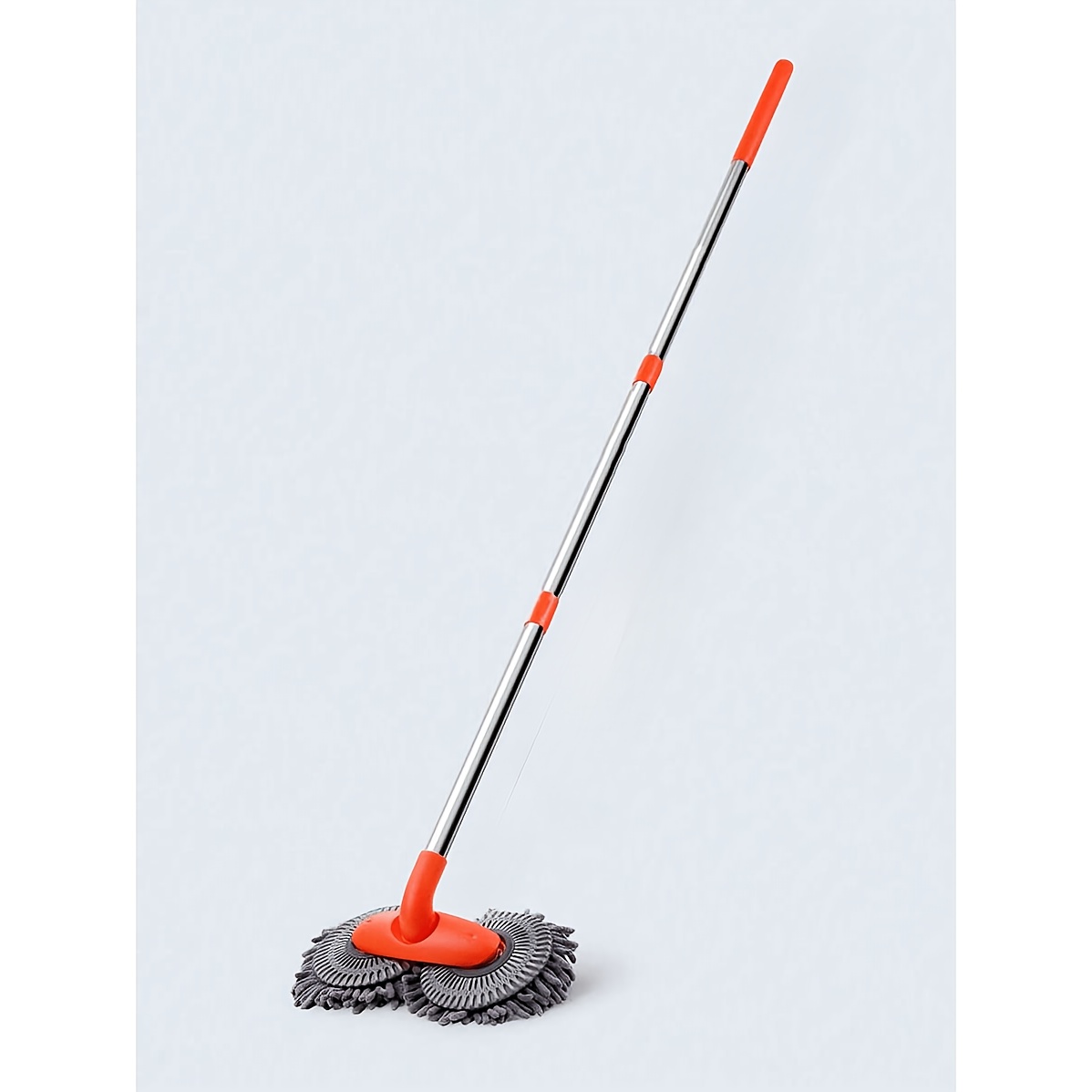 TEMU Car Cleaning Mop Featuring A 135cm Extendable Handle, A 360° Rotating Brush Made Of Absorbent Chenille Microfiber, Designed For Scratch-free