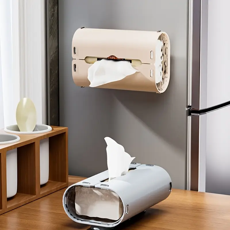 wall mounted tissue holder plastic non marking hanging paper towel dispenser for kitchen bathroom and car Product details 8