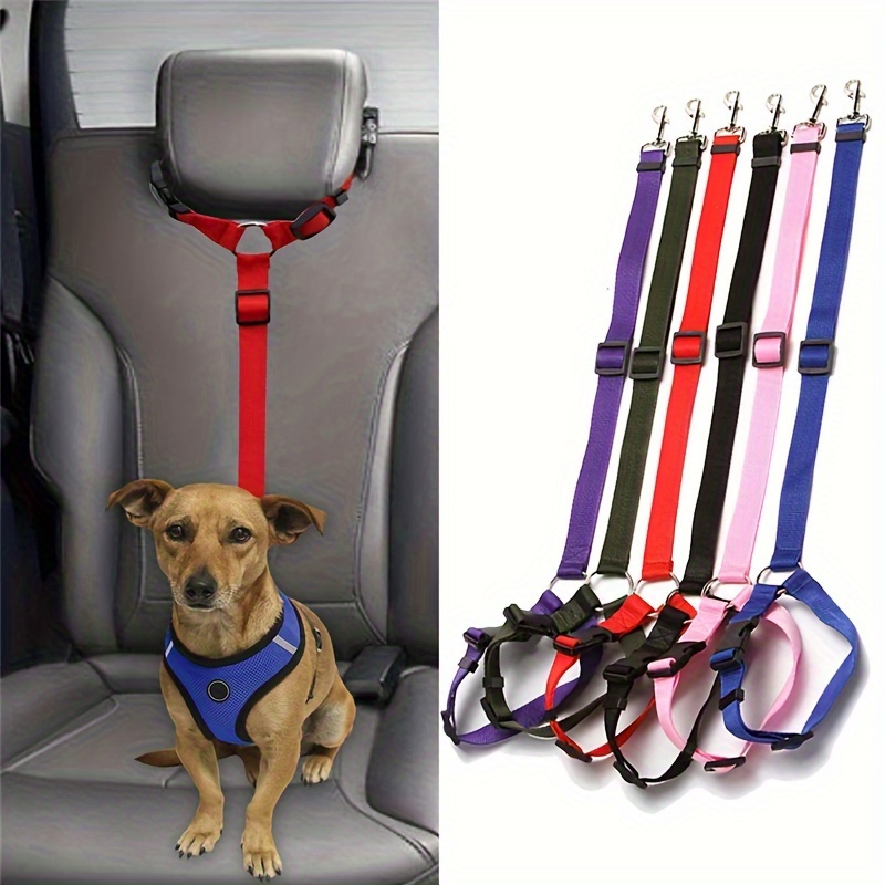 

Pet Car Leash, Car Seat Belt Pet Leash Dog Adjustable Safety Rope