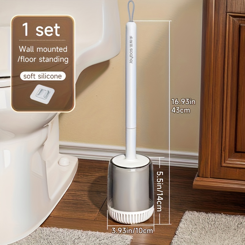 TEMU Spazzolone WC e Copriwater, Spazzola per la Pulizia del WC , Set per la Pulizia del Bagno con Pinzette, Accessori per il Bagno con - , per