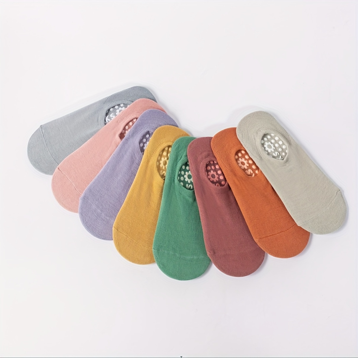 TEMU 8 Pairs Of Summer Socks, Potting Sports Yoga Socks, Potting Anti-slip Yoga Socks, Professional Women's Pilates Socks For Indoor Use