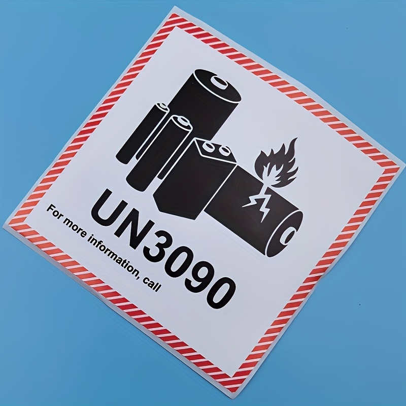 Un3480/un3481/un3090/un3091 Lithium Battery Hazard Warning - Temu