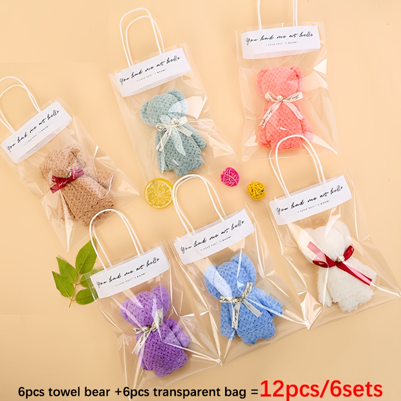 TEMU 12pcs Bear Towel Set - Pearl Towel Bear Gift Set