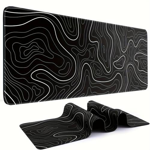 1pc topographic map extra large gaming mouse pad computer hd keyboard pad mouse pad office desk mat natural rubber non slip office mouse pad office desk accessory