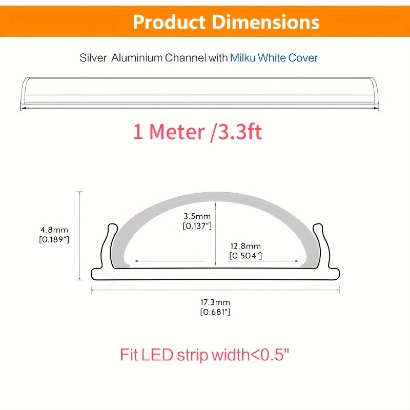 Flexible Led Strip Channel Bendable Aluminum Mounting Track Temu